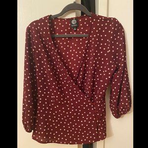 Nordstrom Brand Polka Dotted Blouse
